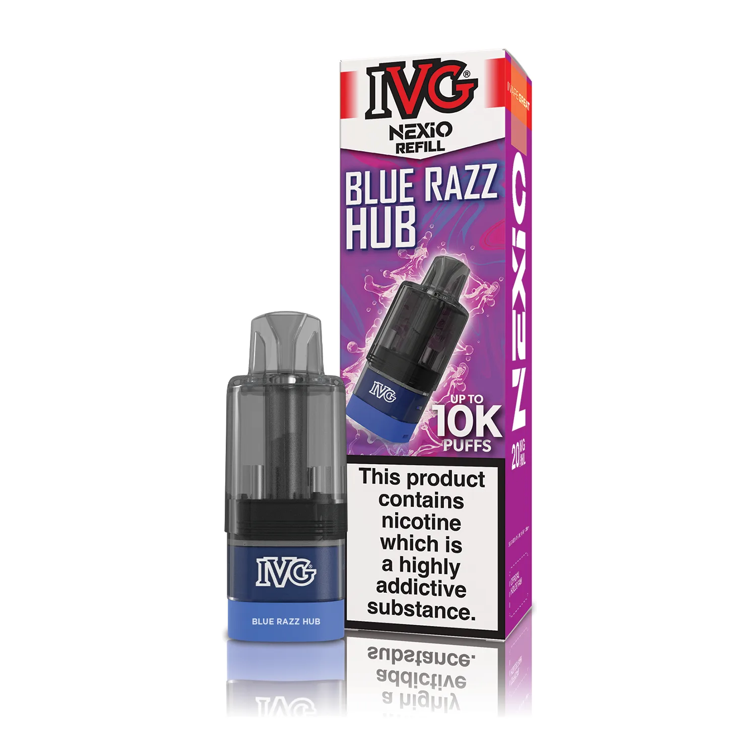 IVG Nexio Pods — Blue Razz Hub