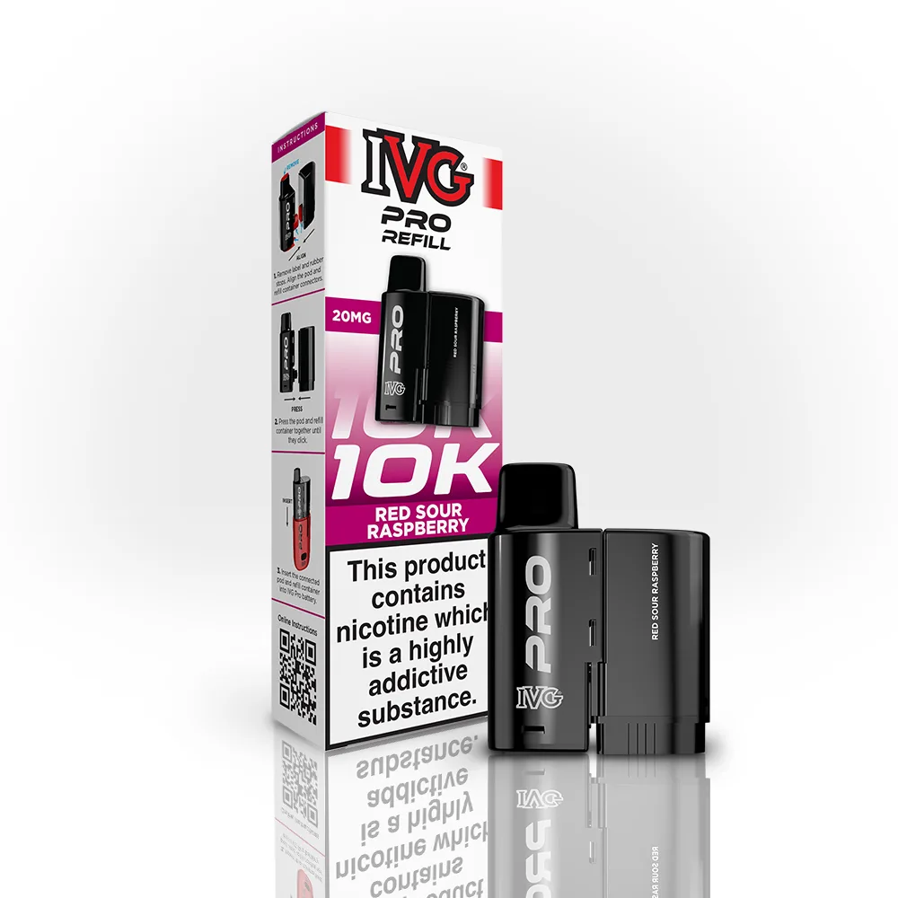 IVG Pro Refill Pods — Red Sour Raspberry